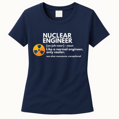 Funny Nuclear Engineer Definition Engineering Gift Womens T-Shirt