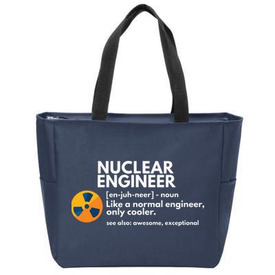 Funny Nuclear Engineer Definition Engineering Gift Zip Tote Bag