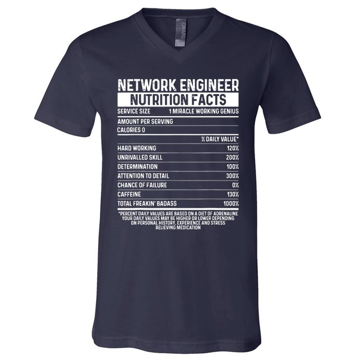 Funny Network Engineer Tool Code Network Engineering V-Neck T-Shirt