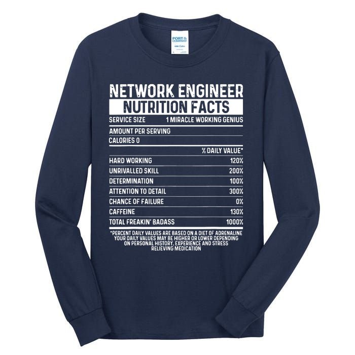 Funny Network Engineer Tool Code Network Engineering Tall Long Sleeve T-Shirt