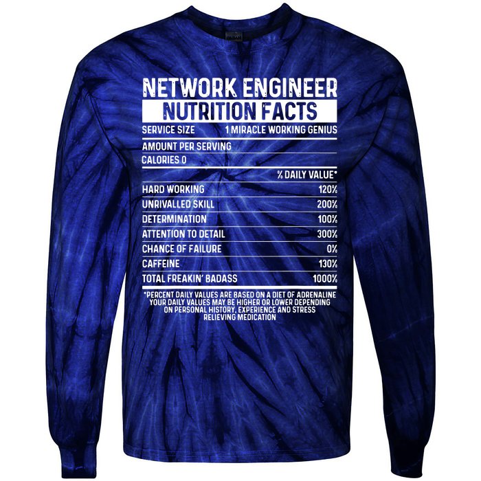 Funny Network Engineer Tool Code Network Engineering Tie-Dye Long Sleeve Shirt