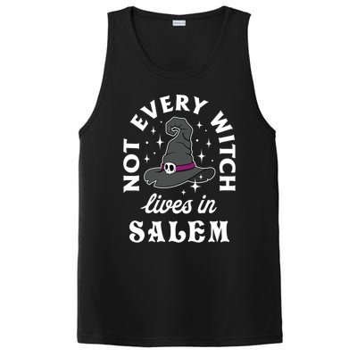 Funny Not Every Witch Lives In Salem Halloween Great Gift PosiCharge Competitor Tank