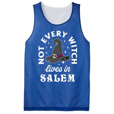 Funny Not Every Witch Lives In Salem Halloween Great Gift Mesh Reversible Basketball Jersey Tank