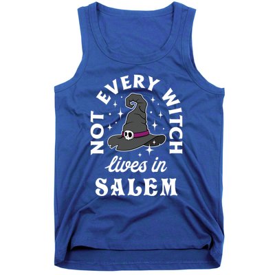 Funny Not Every Witch Lives In Salem Halloween Great Gift Tank Top