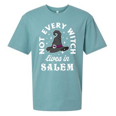 Funny Not Every Witch Lives In Salem Halloween Great Gift Sueded Cloud Jersey T-Shirt