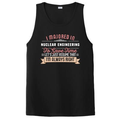 Funny Nuclear Engineering Major Studengreat Gift Graduation Gift PosiCharge Competitor Tank