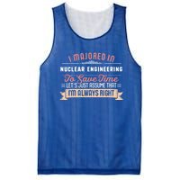 Funny Nuclear Engineering Major Studengreat Gift Graduation Gift Mesh Reversible Basketball Jersey Tank