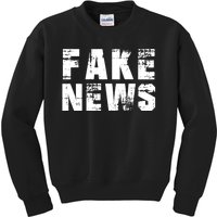 Fake News Election Keep America Great 2024 Trump Kids Sweatshirt