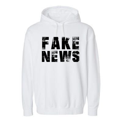 Fake News Election Keep America Great 2024 Trump Garment-Dyed Fleece Hoodie