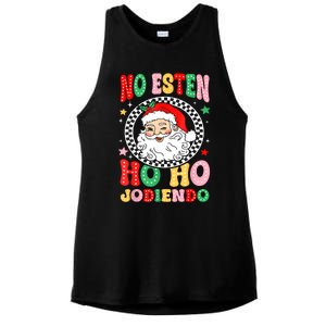 Funny No Esten Ho Ho Jodiendo Ladies PosiCharge Tri-Blend Wicking Tank