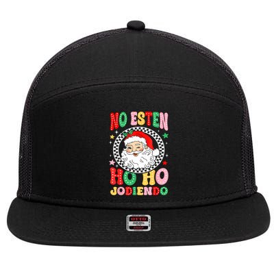 Funny No Esten Ho Ho Jodiendo 7 Panel Mesh Trucker Snapback Hat