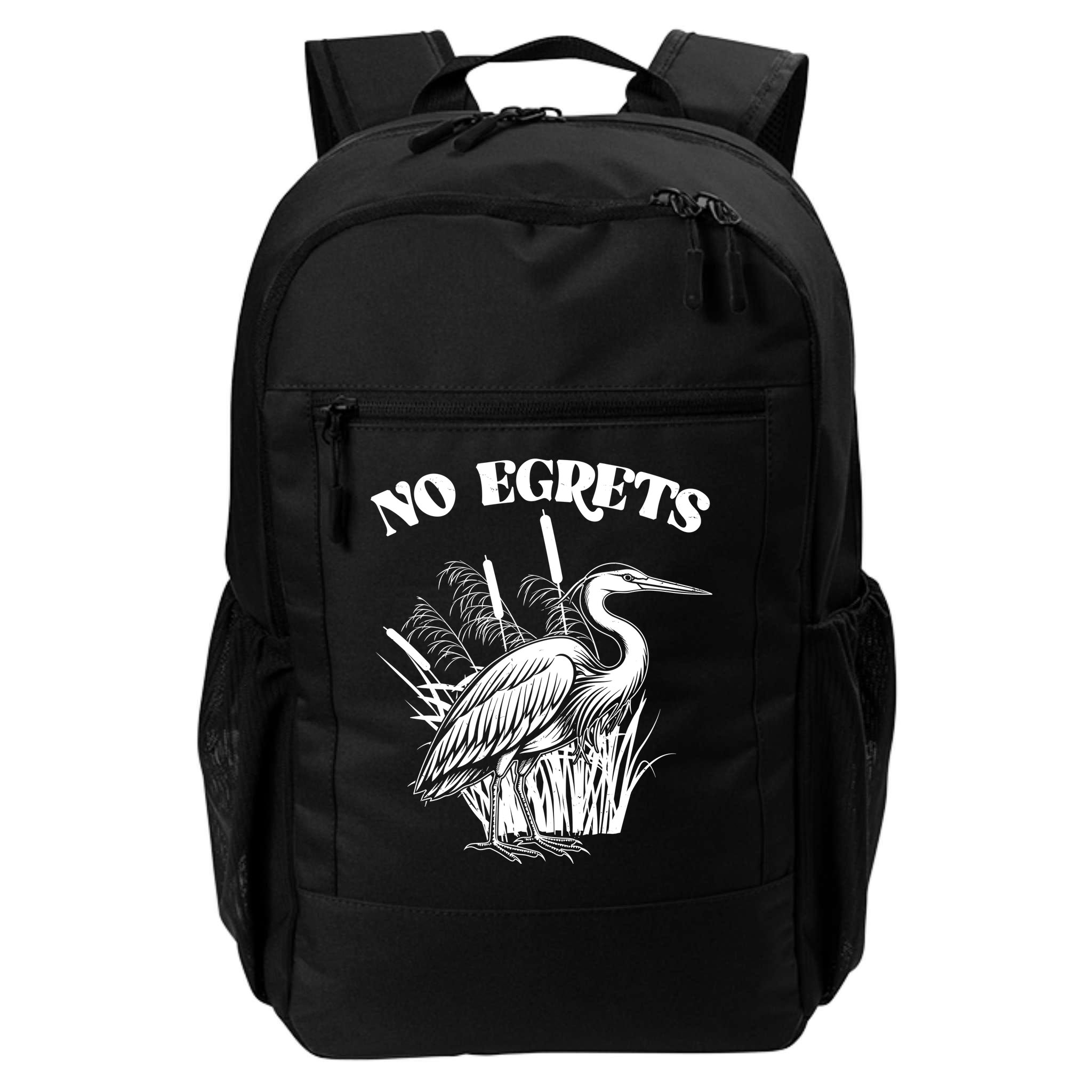 Funny No Egrets No Regrets Bird Pun Backpack