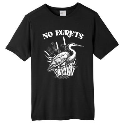 Funny No Egrets No Regrets Bird Pun Tall Fusion ChromaSoft Performance T-Shirt