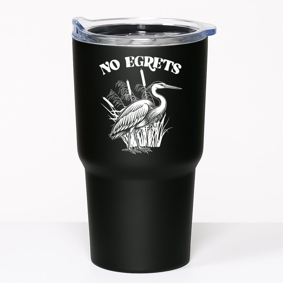 Funny No Egrets No Regrets Bird Pun Tumbler