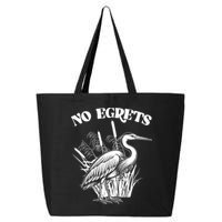 Funny No Egrets No Regrets Bird Pun 25L Jumbo Tote