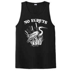 Funny No Egrets No Regrets Bird Pun PosiCharge Competitor Tank