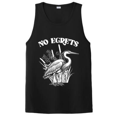 Funny No Egrets No Regrets Bird Pun PosiCharge Competitor Tank