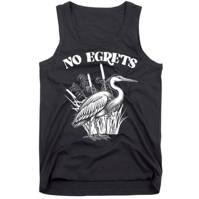 Funny No Egrets No Regrets Bird Pun Tank Top