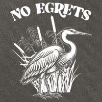 Funny No Egrets No Regrets Bird Pun Cotton Canvas Backpack