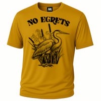 Funny No Egrets No Regrets Bird Pun Performance Shirt
