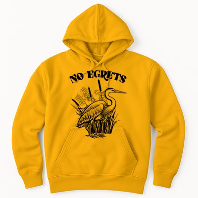 Funny No Egrets No Regrets Bird Pun Hoodie