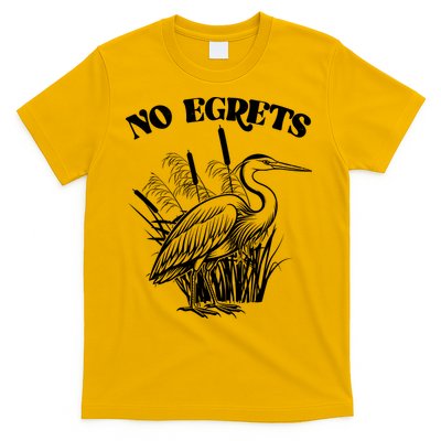 Funny No Egrets No Regrets Bird Pun T-Shirt