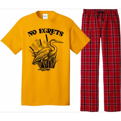 Funny No Egrets No Regrets Bird Pun Pajama Set