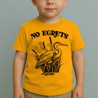 Funny No Egrets No Regrets Bird Pun Toddler T-Shirt
