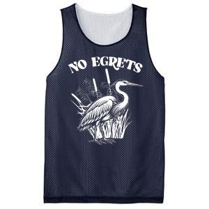 Funny No Egrets No Regrets Bird Pun Mesh Reversible Basketball Jersey Tank