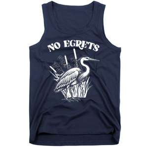 Funny No Egrets No Regrets Bird Pun Tank Top