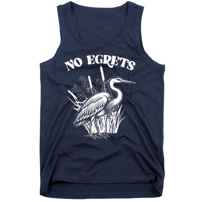 Funny No Egrets No Regrets Bird Pun Tank Top