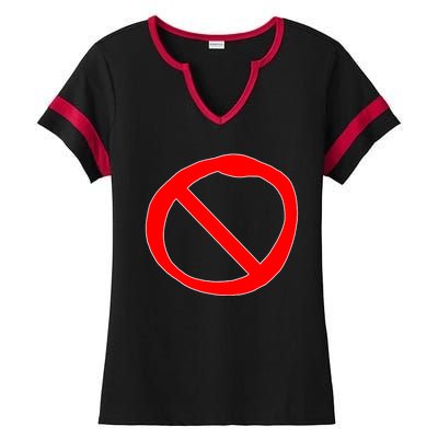 FNF Game Boyfriend Signature Ladies Halftime Notch Neck Tee