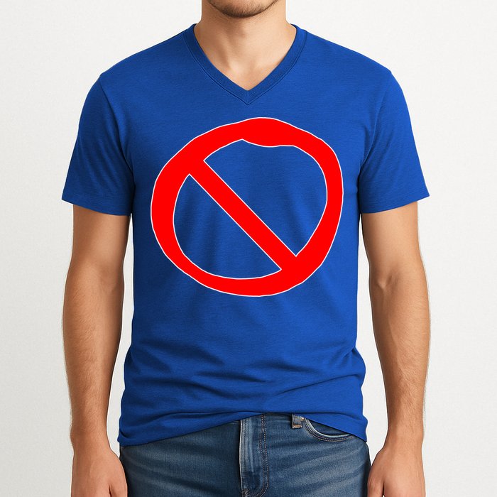 FNF Game Boyfriend Signature V-Neck T-Shirt