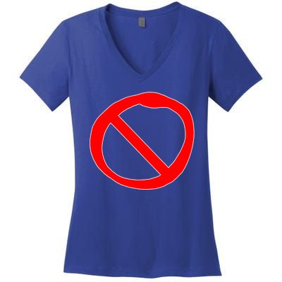 FNF Game Boyfriend Signature Women's V-Neck T-Shirt