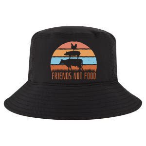 Friends Not Food Animal Lover Vegan Cool Comfort Performance Bucket Hat