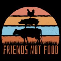 Friends Not Food Animal Lover Vegan Bucket Hat