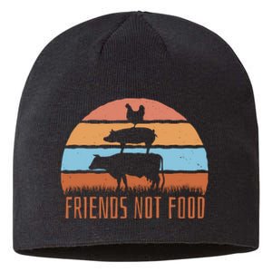 Friends Not Food Animal Lover Vegan Sustainable Beanie