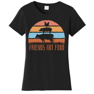 Friends Not Food Animal Lover Vegan Women's T-Shirt