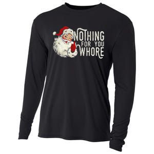 Funny Nothing For You Santa Christmas Christmas Gift For Christmas Party Cooling Performance Long Sleeve Crew