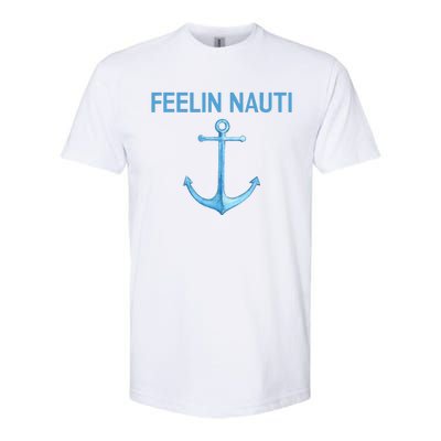 Feeling Nauti Funny Sailing Boating Softstyle® CVC T-Shirt