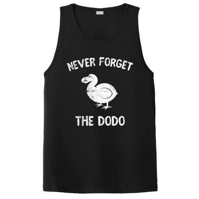 Funny Never Forget The Dodo Bird Extinct Birdwatcher Gift Cool Gift PosiCharge Competitor Tank