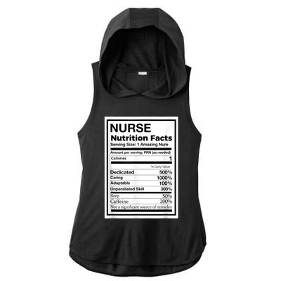 Funny Nurse Ladies PosiCharge Tri-Blend Wicking Draft Hoodie Tank