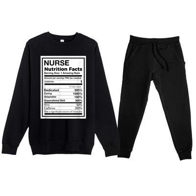 Funny Nurse Premium Crewneck Sweatsuit Set