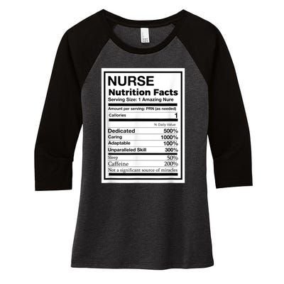 Funny Nurse Women's Tri-Blend 3/4-Sleeve Raglan Shirt