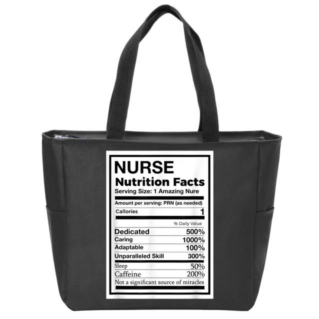 Funny Nurse Zip Tote Bag