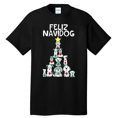 Feliz Navidog Feliz Navidad Christmas For Dog Lovers Tall T-Shirt