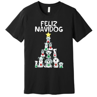 Feliz Navidog Feliz Navidad Christmas For Dog Lovers Premium T-Shirt