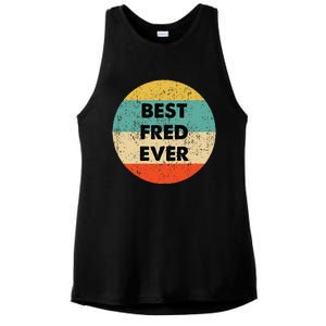 Fred Name Ladies PosiCharge Tri-Blend Wicking Tank