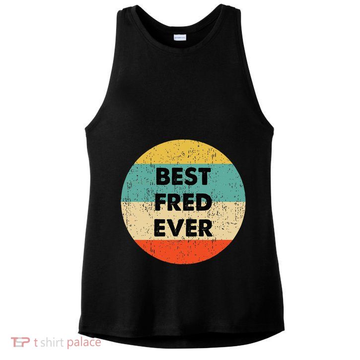 Fred Name Ladies PosiCharge Tri-Blend Wicking Tank
