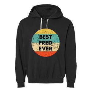 Fred Name Garment-Dyed Fleece Hoodie